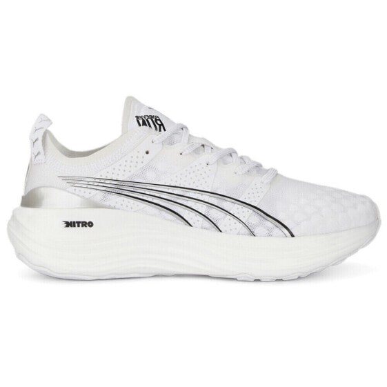 Puma Foreverrun Nitro Running Womens White Sneakers Athletic Shoes 37775806