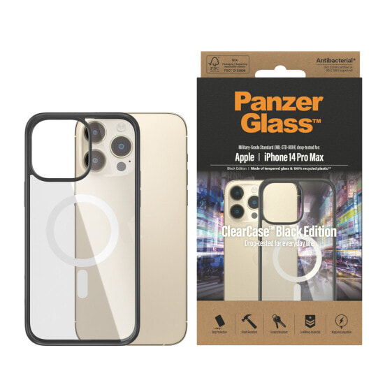 PanzerGlass MAGSAFE CLEARCASE BLACK FRAME APPLE IPHONE 2022 6.7in PRO MAX