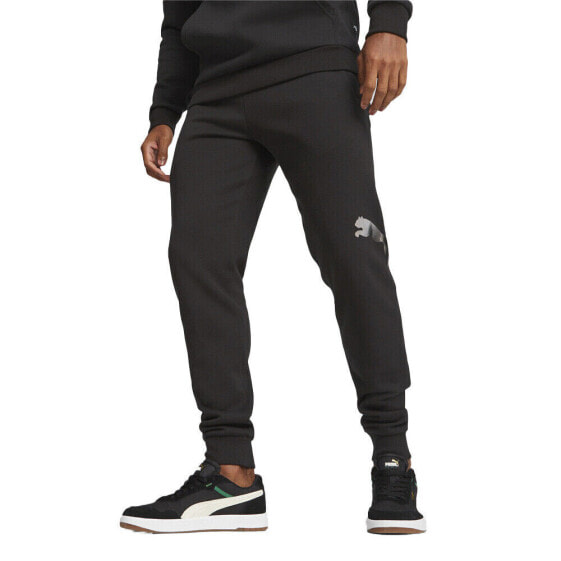 Брюки спортивные мужские PUMA Essentials Logo Lab 67592601 черные Casual Athletic Bottoms