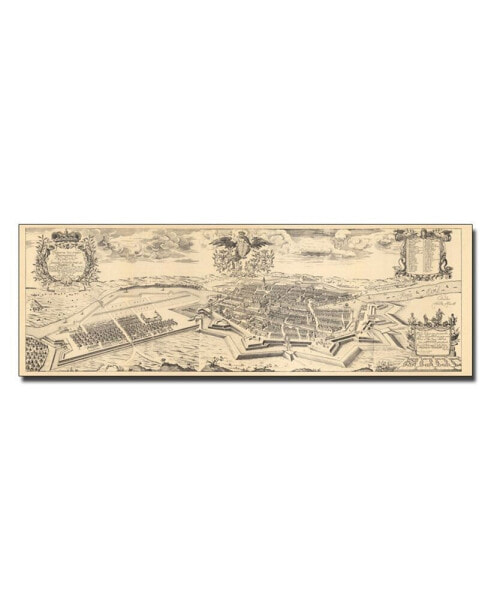 Schultz 'Map of Berlin and Coelln 1688' Canvas Art - 19" x 6"