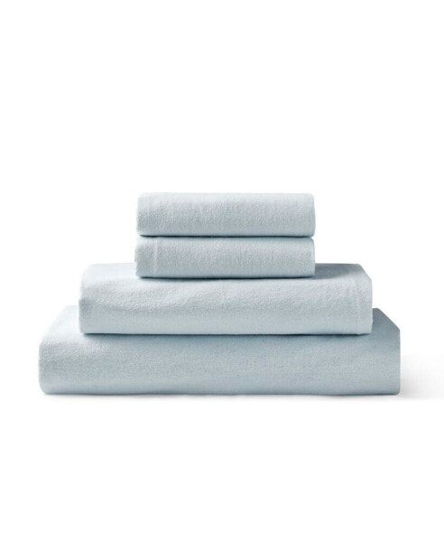 Cotton Flannel 4-Piece Sheet Set, Queen