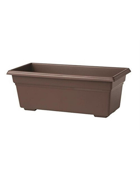 (#16193) Countryside Flower Box Planter, Brown 18"