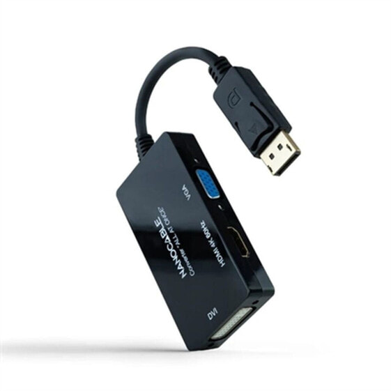 Адаптер для DisplayPort на VGA/DVI/HDMI NANOCABLE 10.16.3301-ALL Чёрный 20 cm