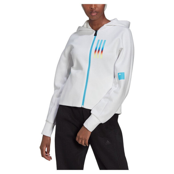 ADIDAS Mission Victory Slim Fit full zip sweatshirt