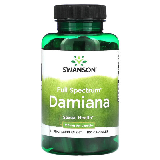 Full Spectrum Damiana, 510 mg , 100 Capsules