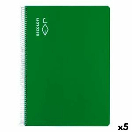 Блокнот ESCOLOFI Зеленый A4 Din A4 40 Листов (5 штук)
