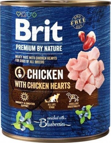 Brit Brit Premium By Nature Chicken & Hearts puszka 800g