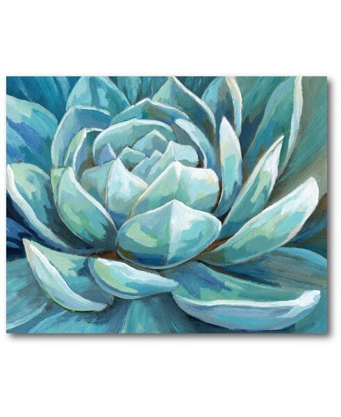 Cerulean Succulent Gallery-Wrapped Canvas Wall Art - 16" x 20"