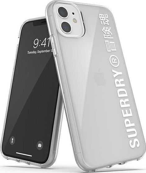 Superdry SuperDry Snap iPhone 11 Clear Case biały /white 41578