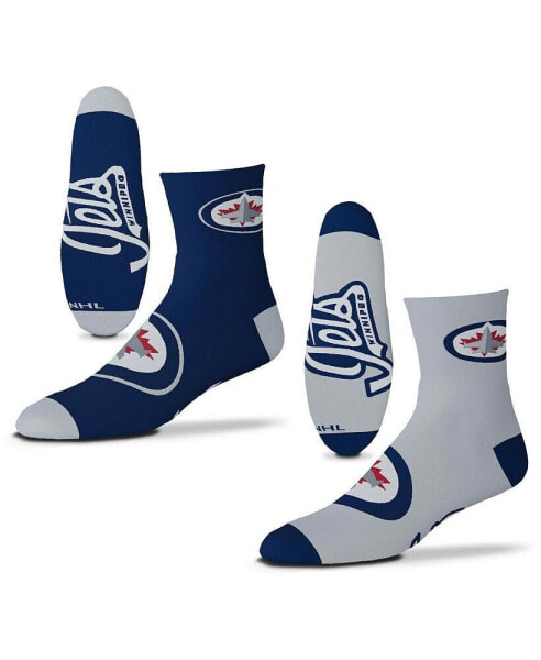 Носки мужские For Bare Feet Winnipeg Jets 2-Pack Короткие доставочные