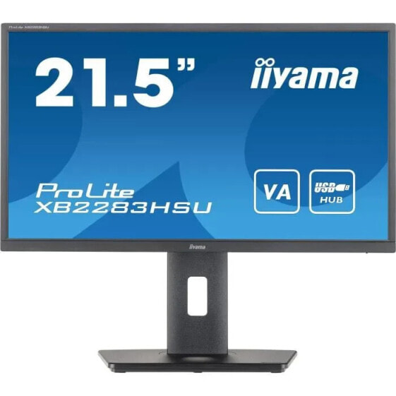 PC Screen - IIYAMA Prolite X2283HSU -B1 - 21,5 FHD - VA Slab - 1 ms - 75 Hz - HDMI / DisplayPort / USB - Freesync - einstellbares Fu