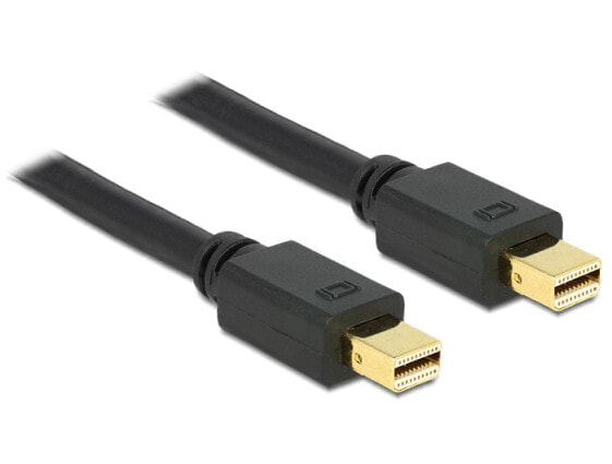 Delock 83477, 5 m, Mini DisplayPort, Mini DisplayPort, Male, Male, 3840 x 2160 pixels