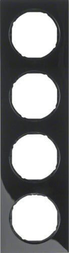 Berker Quadruple frame R.3 black gloss (10142245)