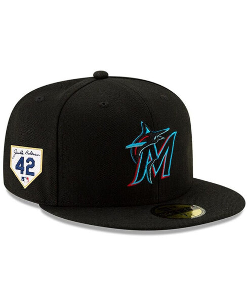 Men's Black Miami Marlins 2023 Jackie Robinson Day 59FIFTY Fitted Hat