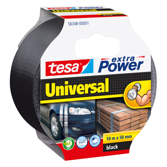 Tesa extra Power Universal - Black - Fastening - Handicrafting - Marking - Repairing - Metal - Wood - 10 m - 50 mm