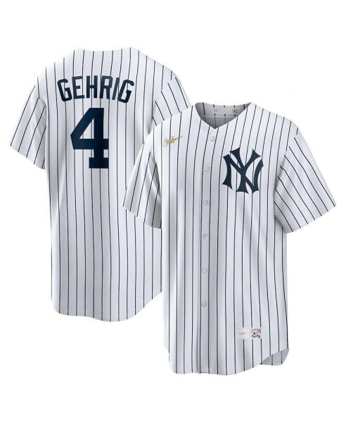 Футболка мужская Nike Футболка игровая коллекция Cooperstown Lou Gehrig New York Yankees Home в полоску