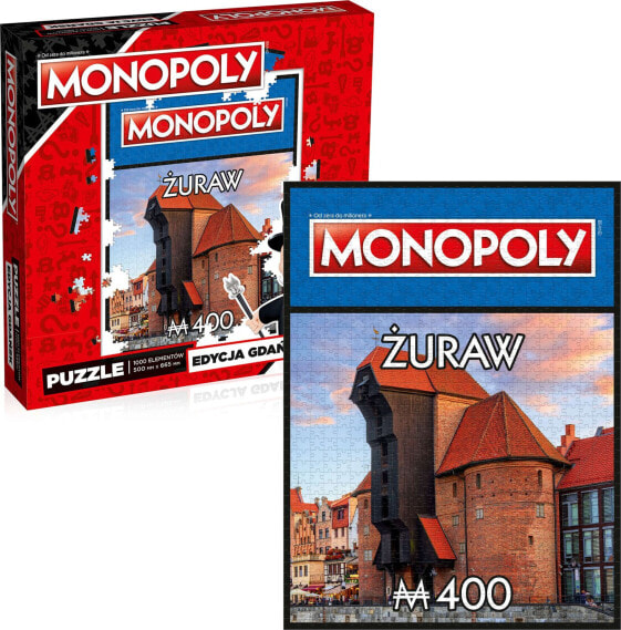 Winning Moves Puzzle 1000 Monopoly Gdańsk Żuraw