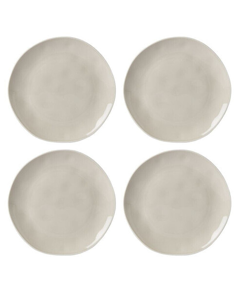 Bay Colors Solid 4 Piece Dinner Plate Set, Service for 4