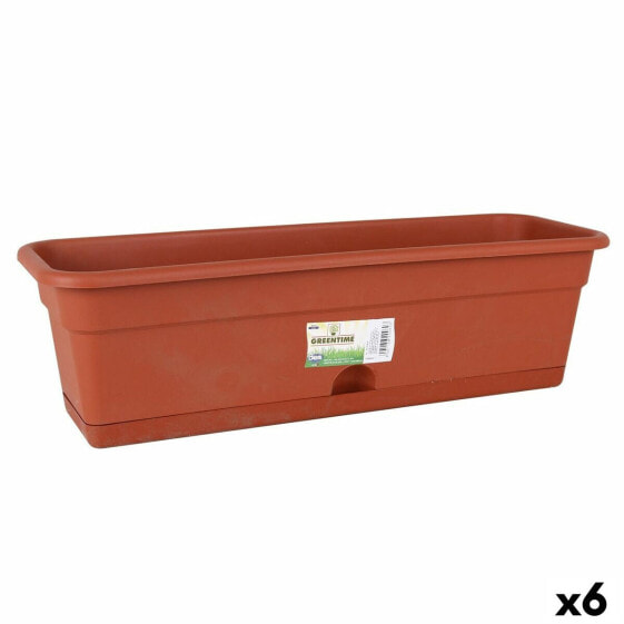 Ящик для цветов dem Greentime прямоугольный коричневый 60 х 20 х 17,3 см (6 штук)
