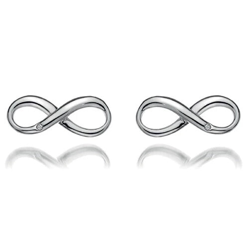 Silver earrings Hot Diamonds Infinity DE390