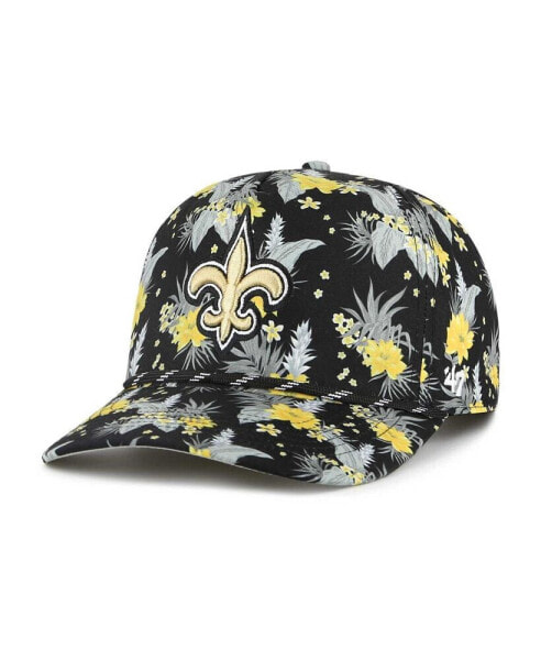 Men's Black New Orleans Saints Dark Tropic Hitch Adjustable Hat