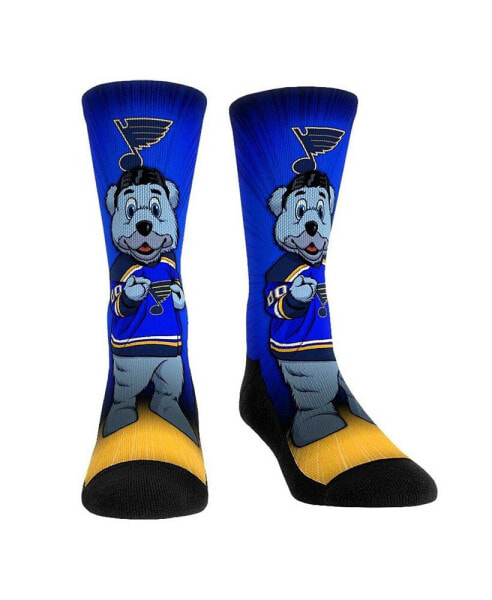 Men's and Women's Socks St. Louis Blues Mascot Pump Up Crew Socks