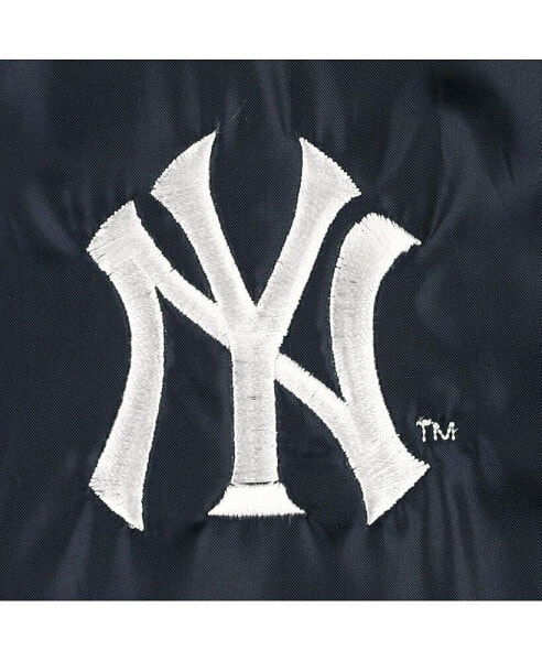 Men's Navy New York Yankees Coach's Raglan Full-Snap Windbreaker Jacket