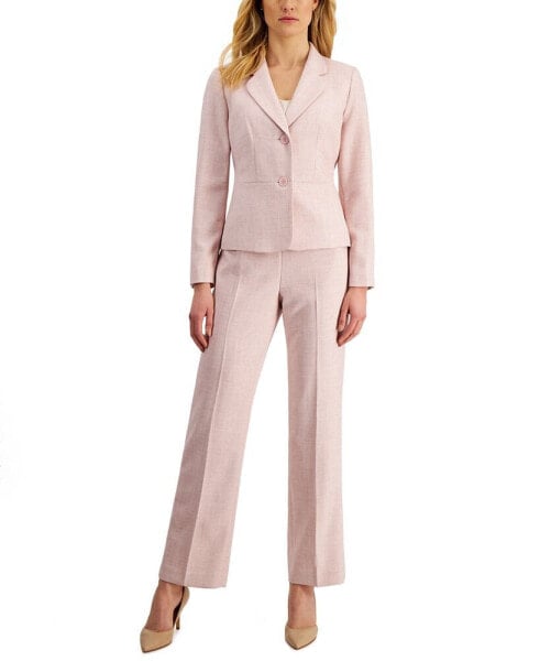 Women's Notch-Collar Pantsuit, Regular and Petite Sizes