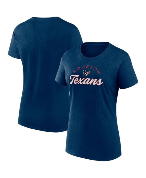 Women's Navy Houston Texans Primary Component T-shirt