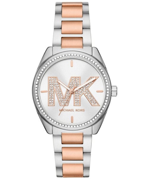 Часы и аксессуары Michael Kors Женские часы Janelle из нержавеющей стали двухцветные 36мм
