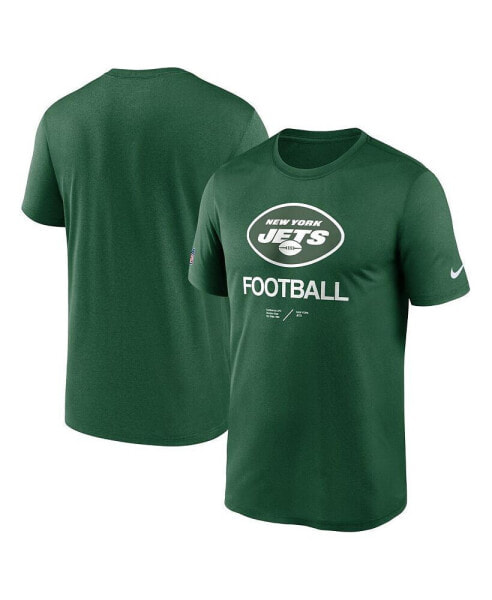 Men's Green New York Jets Infographic Performance T-shirt
