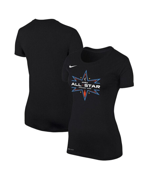 Women's Black 2022 WNBA All-Star Game Logo Legend Performance T-shirt