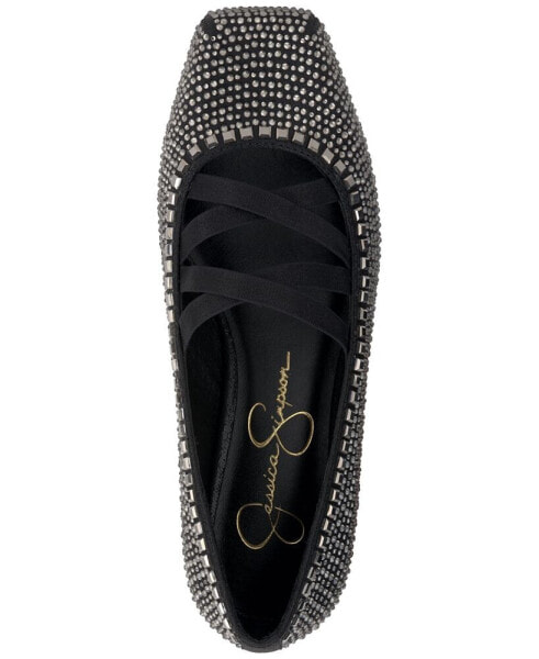 Women's Otessa Rhinestone Mary-Jane Ballet Flats