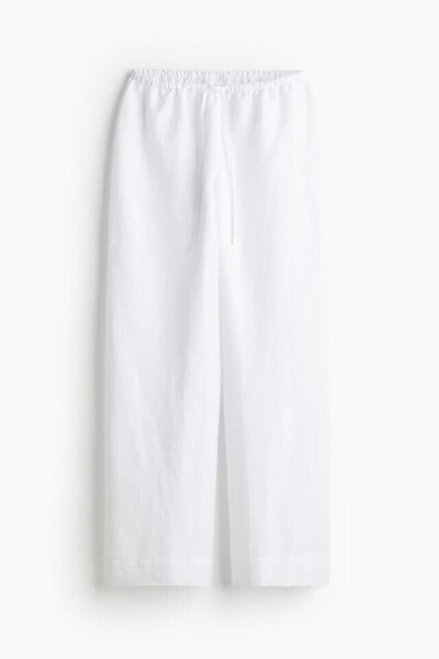 Linen-blend Pajama Pants