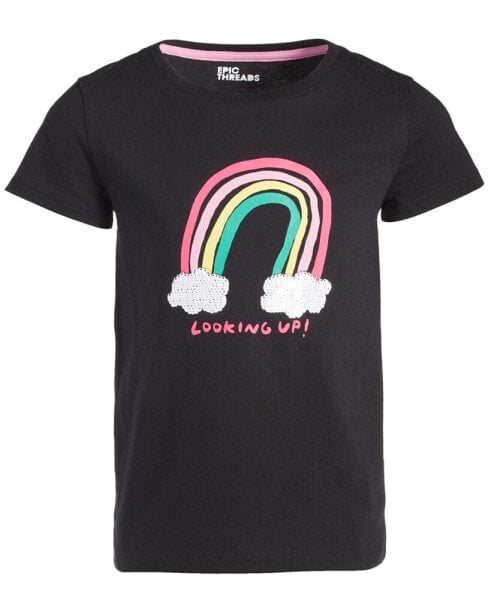 Toddler & Little Girls Looking Up Rainbow Graphic T-Shirt, Created for Macy's