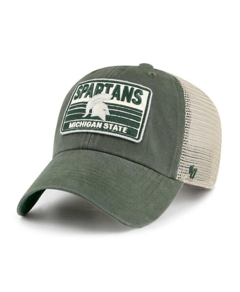 Men's Green Michigan State Spartans Four Stroke Clean Up Trucker Snapback Hat