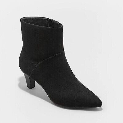 Women's Frances Ankle Boots - Universal Thread Black 6.5