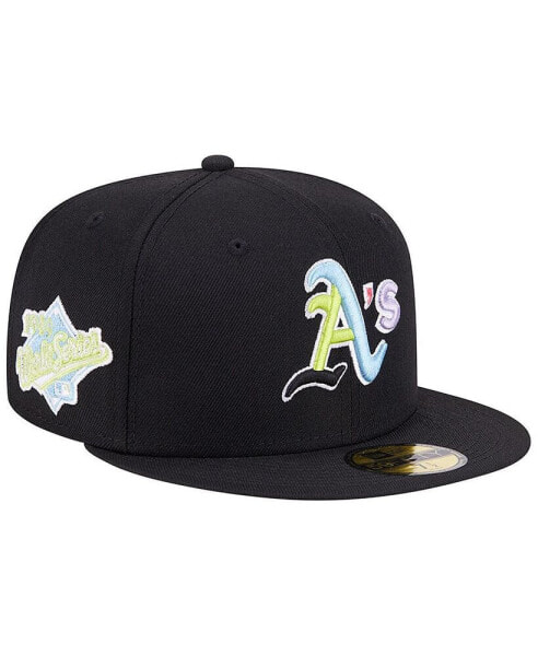 Men's Black Oakland Athletics Multi-Color Pack 59FIFTY Fitted Hat