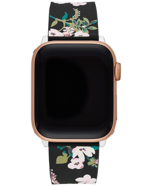 Women's Multicolored Floral Silicone Apple Watch Strap