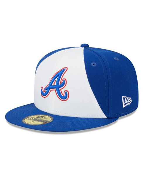 Men's White and Royal Atlanta Braves 2023 City Connect 59FIFTY Fitted Hat