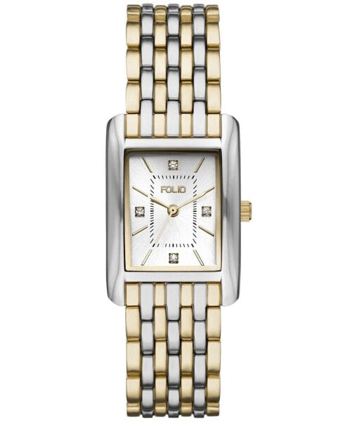 Women's Three Hand Two-Tone Alloy Watch 25mm