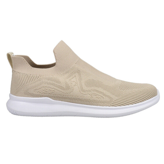 Propet Travelbound Slip On Knit Womens Beige Sneakers Casual Shoes WAT104MSAN