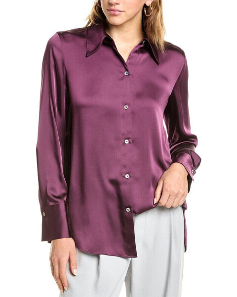 Vince Satin Shirt Women's Purple M