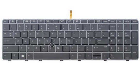 HP 821157-B71 - Keyboard - Finnish - Swedish - Keyboard backlit - HP - ZBook 15u G3