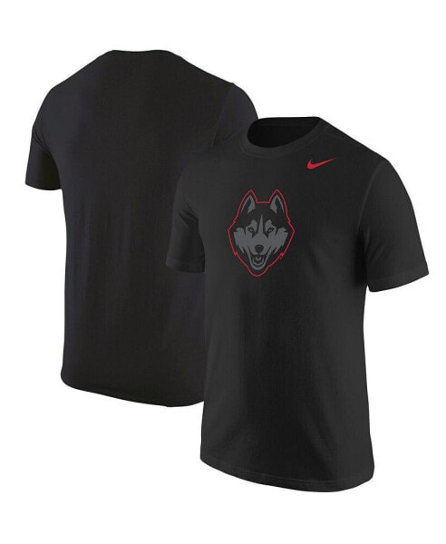Men's Black UConn Huskies Logo Color Pop T-shirt