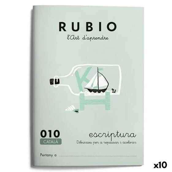 Тетрадь для письма и каллиграфии Rubio Nº10 Каталонский A5 20 Листов (10 штук)