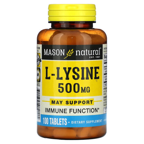 L- Lysine, 500 mg, 100 Tablets