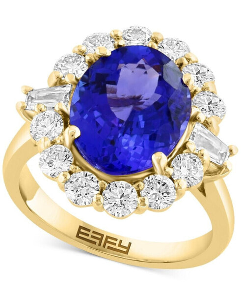 Кольцо EFFY Limited Edition Tanzanite & Diamond Halo