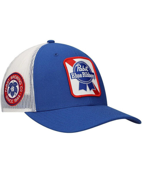 Men's Blue/White Pabst Blue Ribbon Ribbon Trucker Adjustable Hat