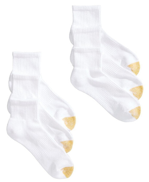 Women's 6-Pack Athletic Half-Cushion Quarter Socks